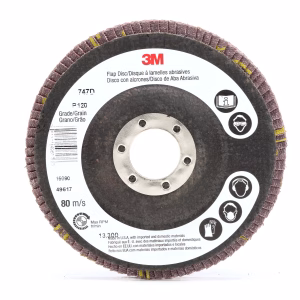 Disc lamelar 3M 747D 125 mm P120 pentru finisare metal