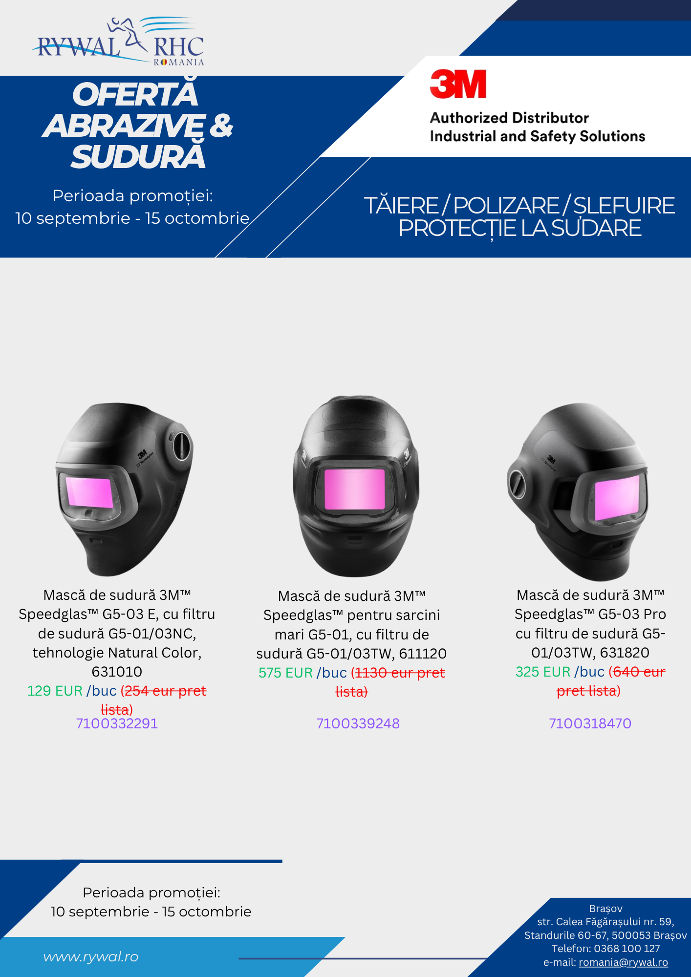 Oferta Masti de protecie pentru sudare si abrazive 3M™ - imagine 4