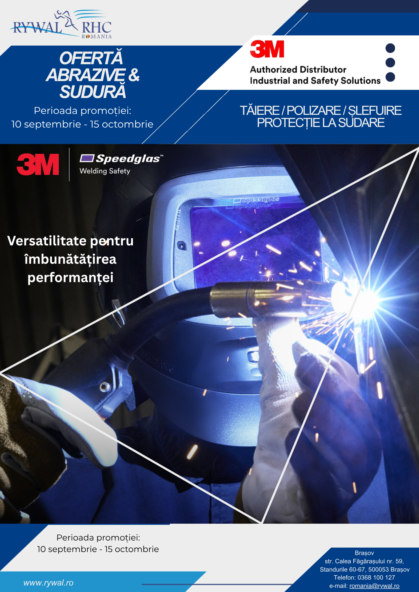 Oferta Masti de protecie pentru sudare si abrazive 3M™