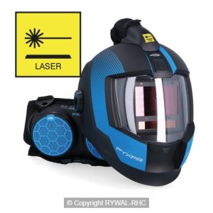 Mască de protecție la sudare laser MOST PYXAR AIR cu sistem de filtrare forțată MOST PX-FLOW și filtru de protecție laser YAG