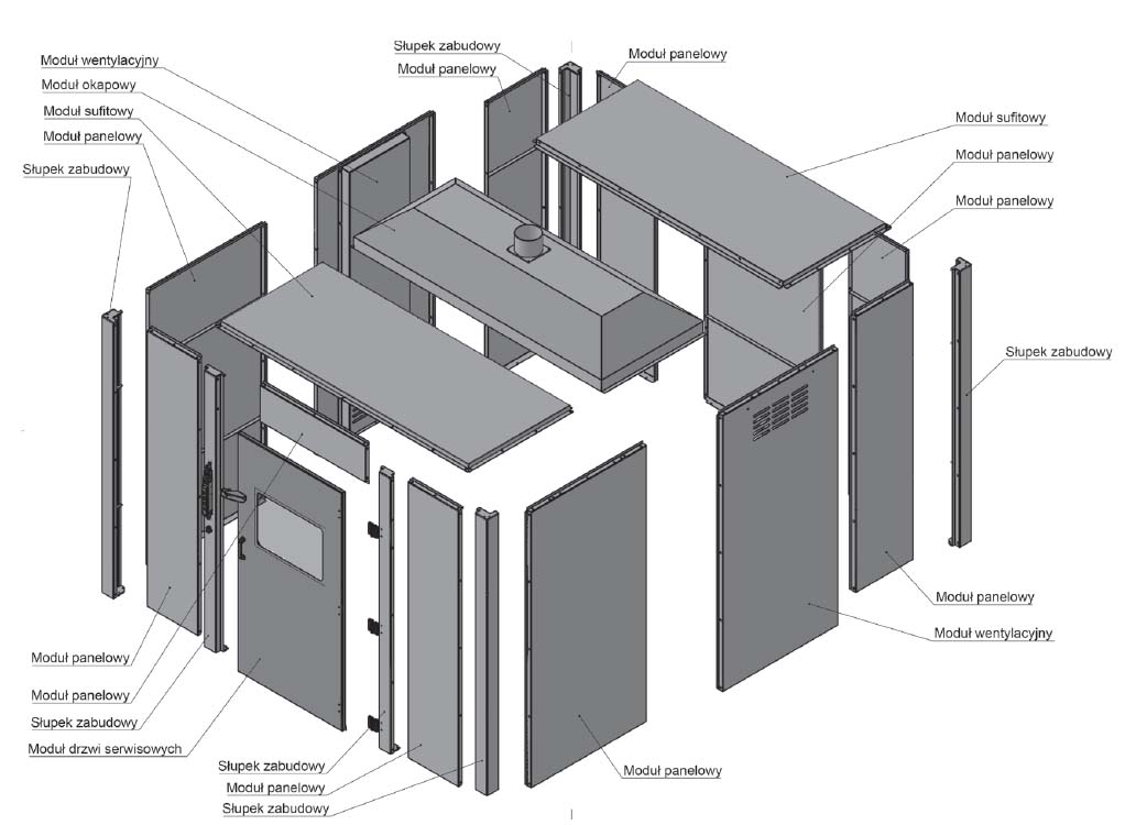 Cabină pentru sudare laser LWR — Protecție completă și flexibilitate în mediul industrial - imagine 2