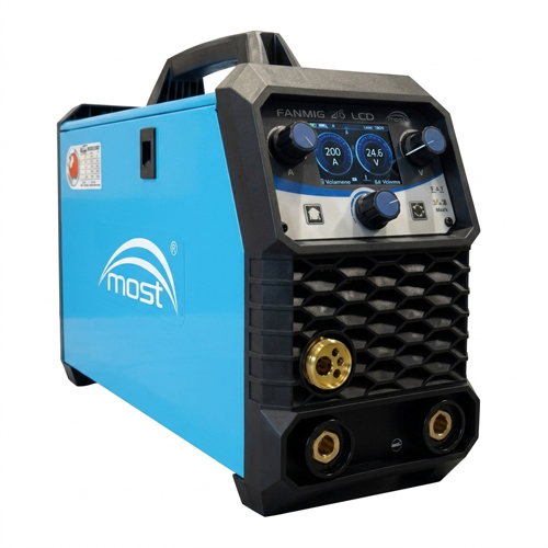 FANMIG J5 LCD MOST – Aparat de sudură MIG/MAG, MMA și Lift TIG 230V